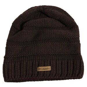 COLUMBIA Beanie Hat Women's Unisex Size O/S Purple Plum Ribbed Design